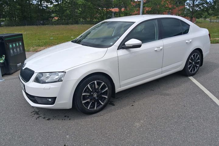 Hvid Skoda Octavia fra 2014