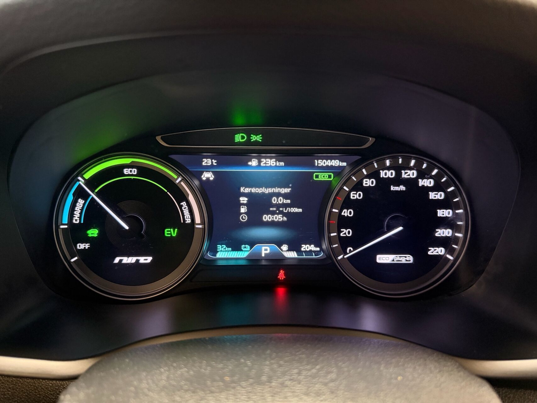 Rød Kia Niro fra 2019