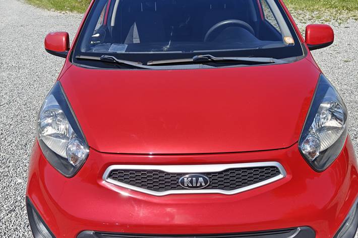 Rød Kia Picanto fra 2013