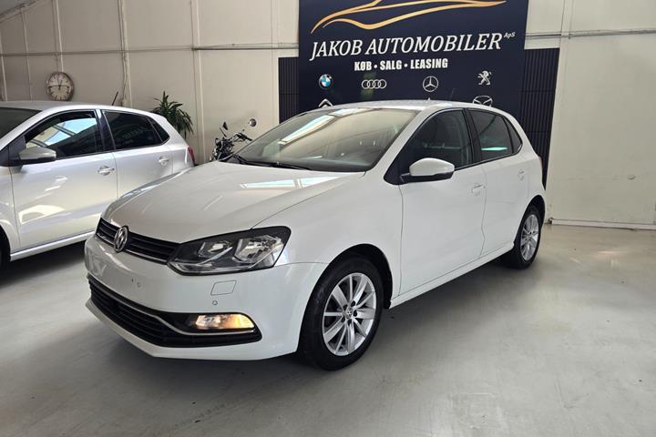 Grøn VW Polo fra 2016 set udefra