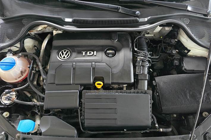 Grøn VW Polo fra 2016