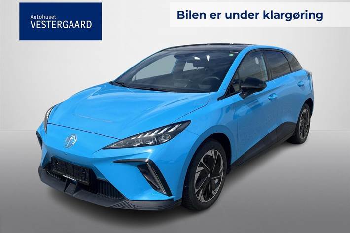 Blå MG MG4 fra 2024