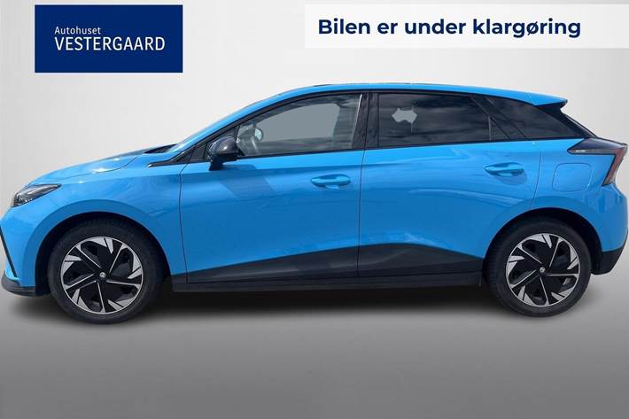 Blå MG MG4 fra 2024