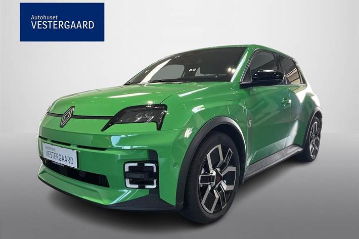 Grøn Renault 5 E-Tech fra 2025