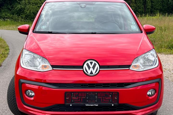 Rød VW UP! fra 2019
