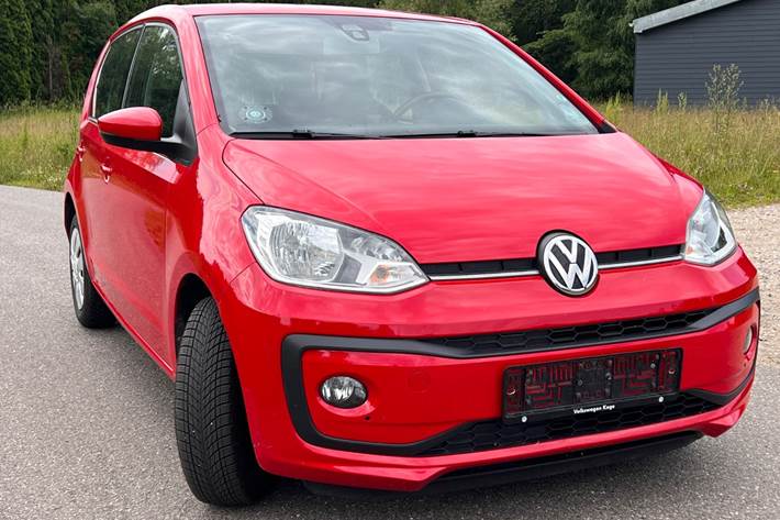 Rød VW UP! fra 2019