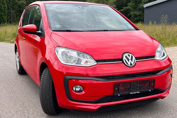 Rød VW UP! fra 2019