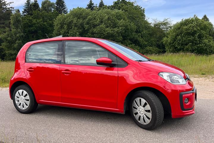 Rød VW UP! fra 2019