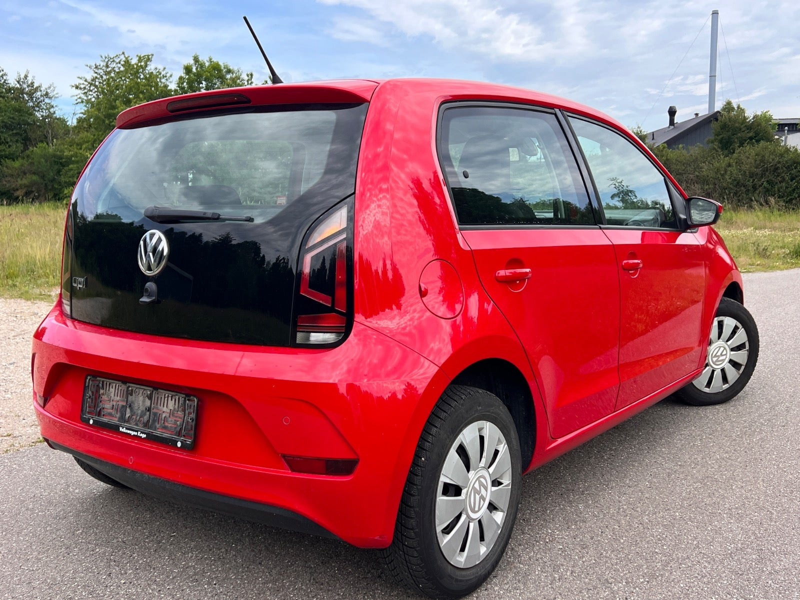 Rød VW UP! fra 2019