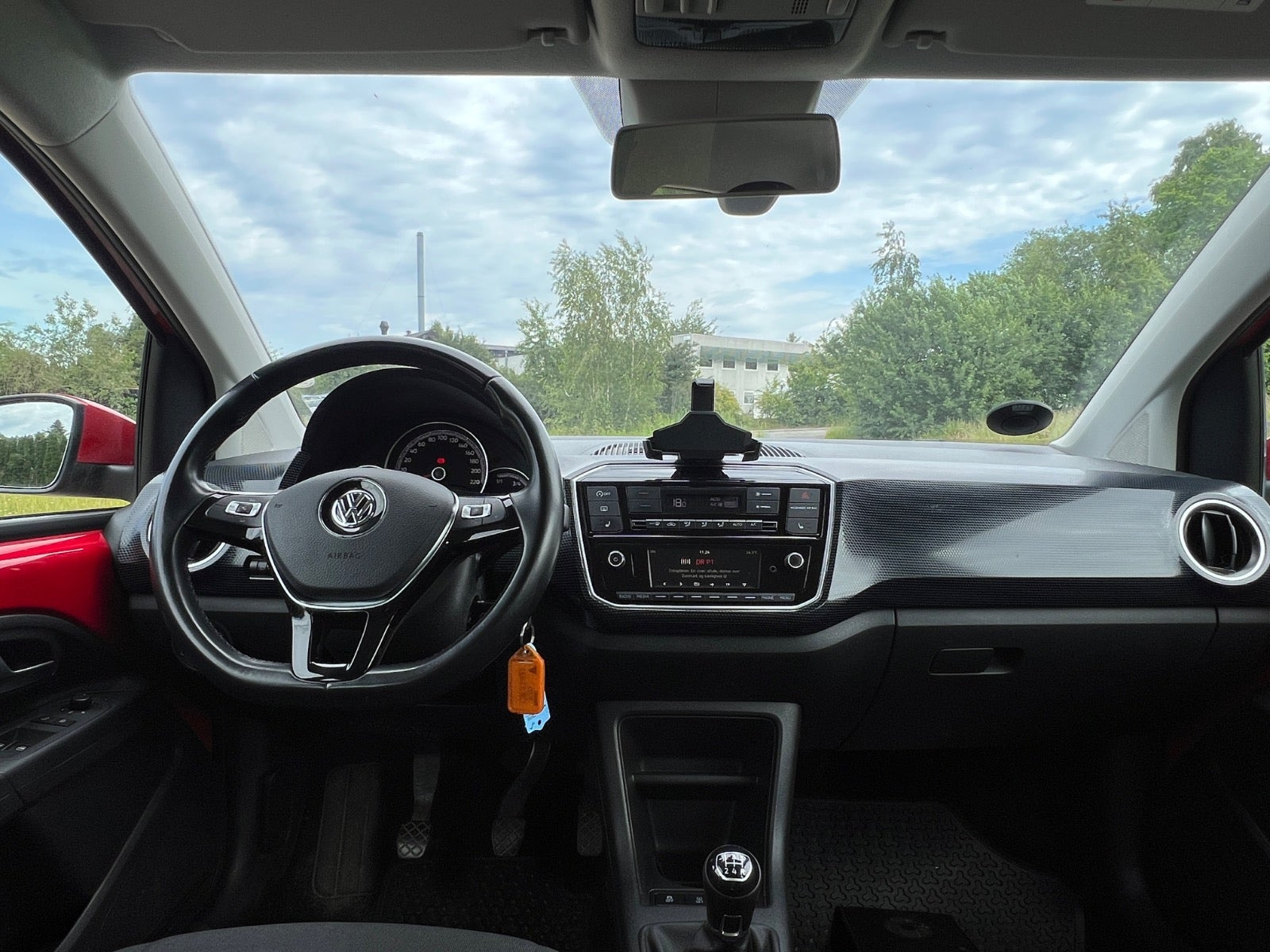 Rød VW UP! fra 2019