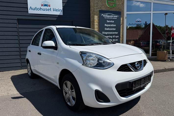 Hvid Nissan Micra fra 2016