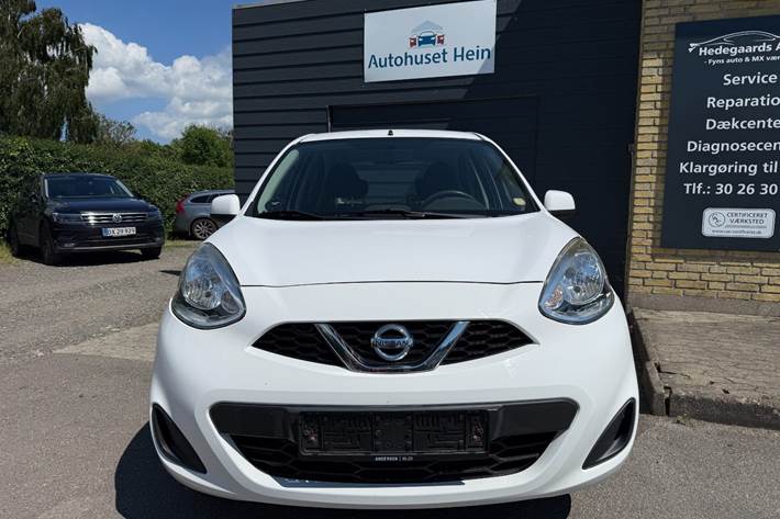 Hvid Nissan Micra fra 2016
