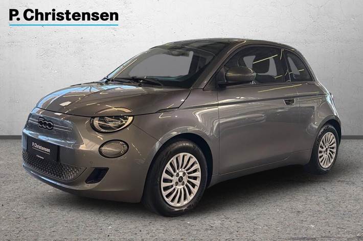 Grå Fiat 500e fra 2023