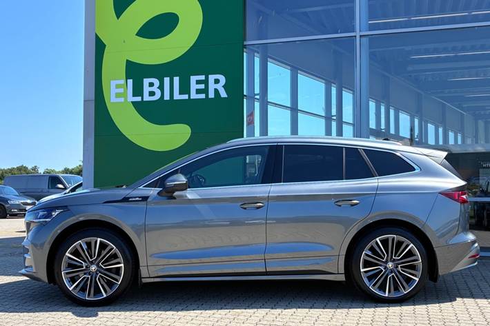 Grå Skoda Enyaq fra 2025