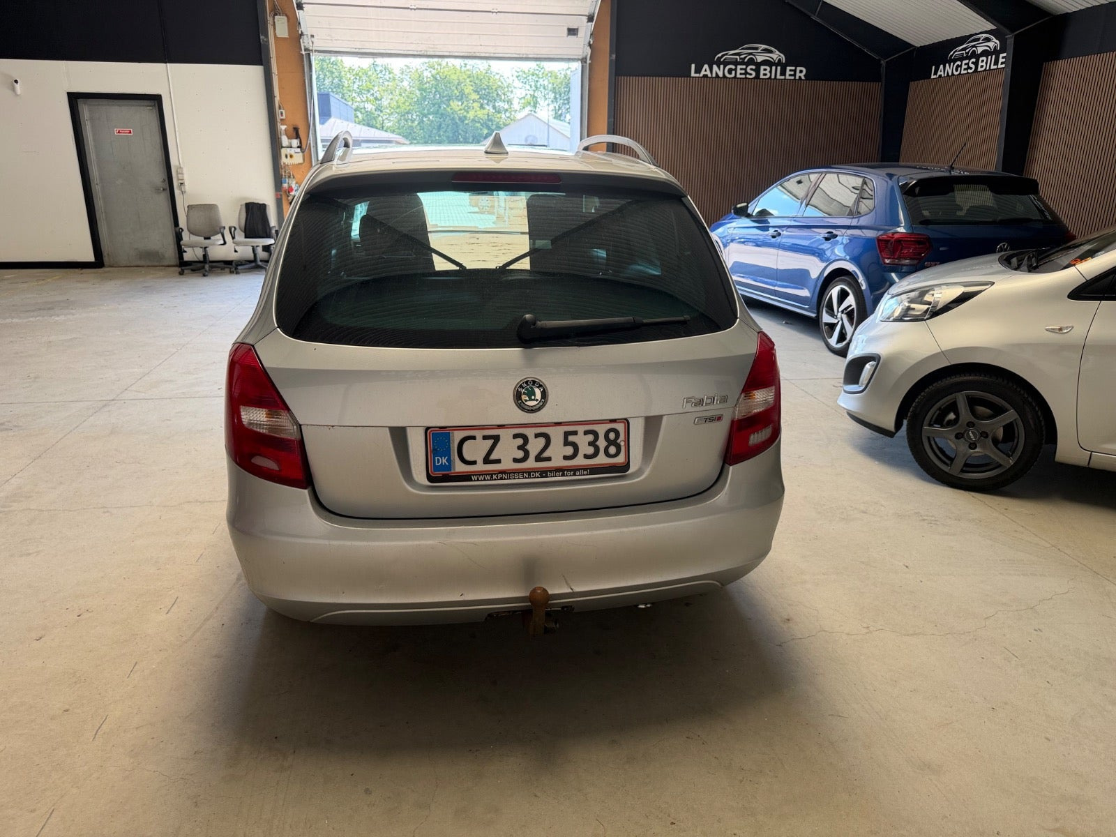 Sølv Skoda Fabia fra 2011