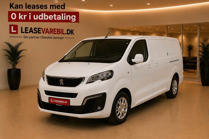 Hvid Peugeot Expert fra 2022 set udefra