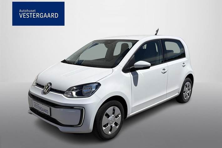 Hvid VW E-UP! fra 2021 set udefra