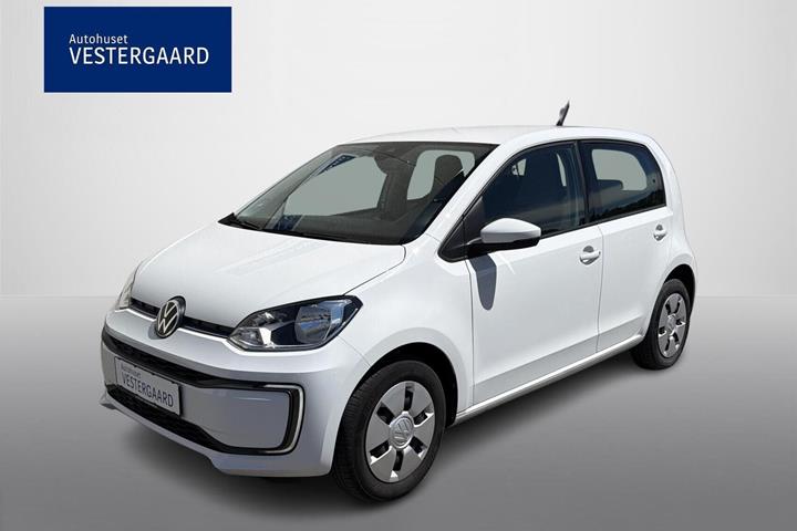 Hvid VW E-UP! fra 2021 set udefra