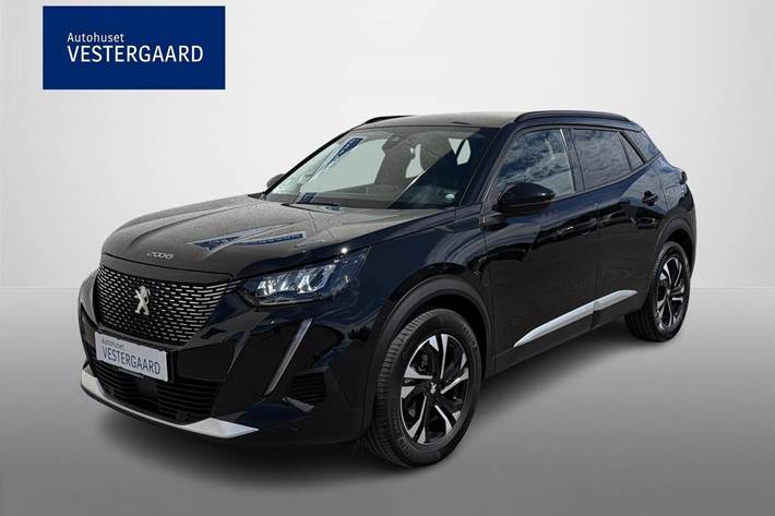 Sort Peugeot 2008 fra 2020 set udefra