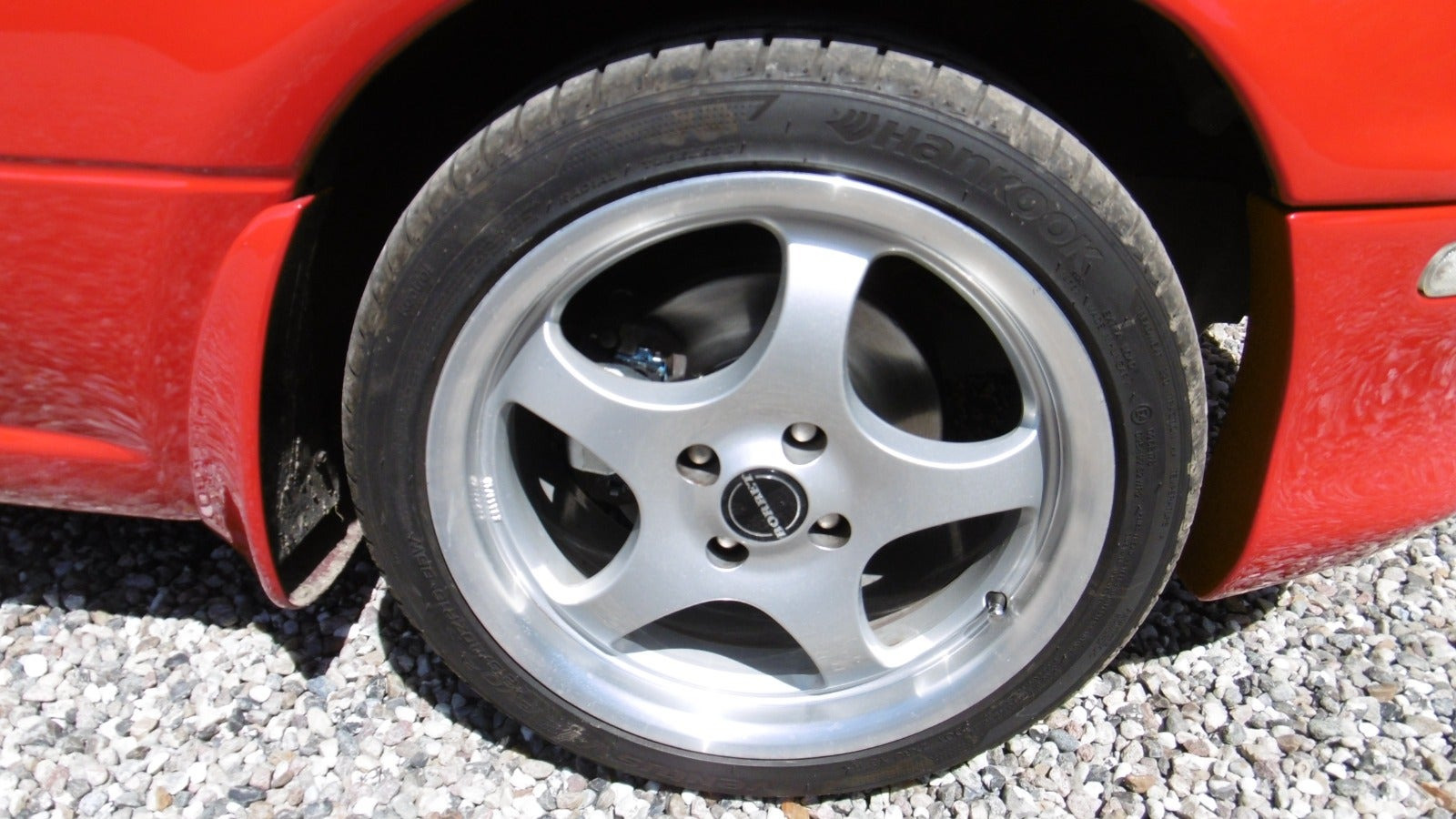 Rød Mazda MX-5 fra 1994