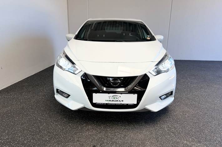 Hvid Nissan Micra fra 2017