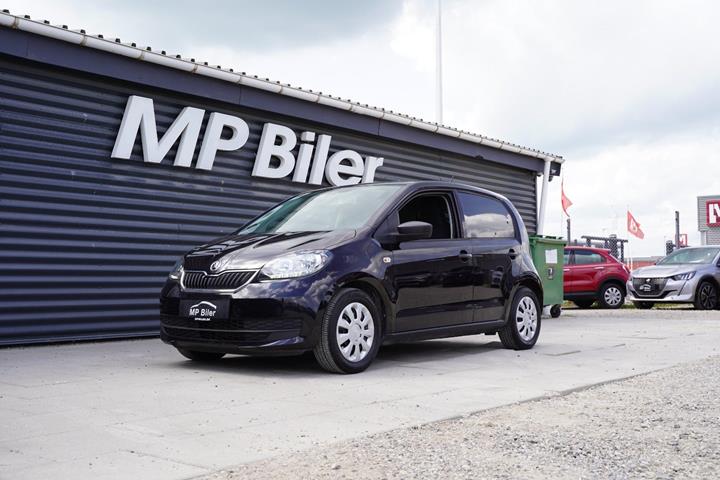 Sort Skoda Citigo fra 2018 set udefra