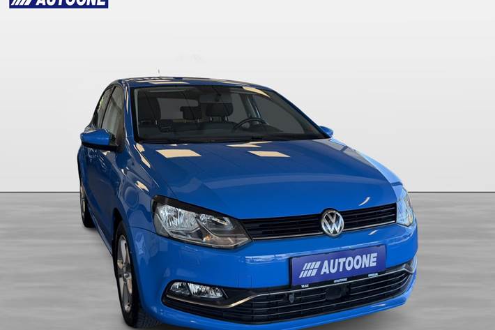 Blå VW Polo fra 2015