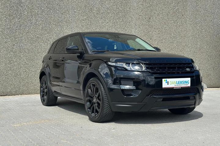 Sort Land Rover Range Rover evoque fra 2014 set udefra