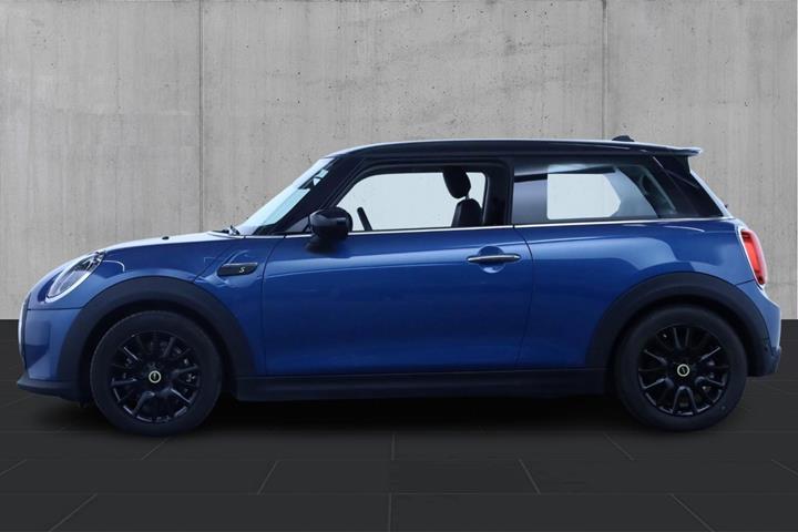 Blå Mini Cooper SE fra 2022
