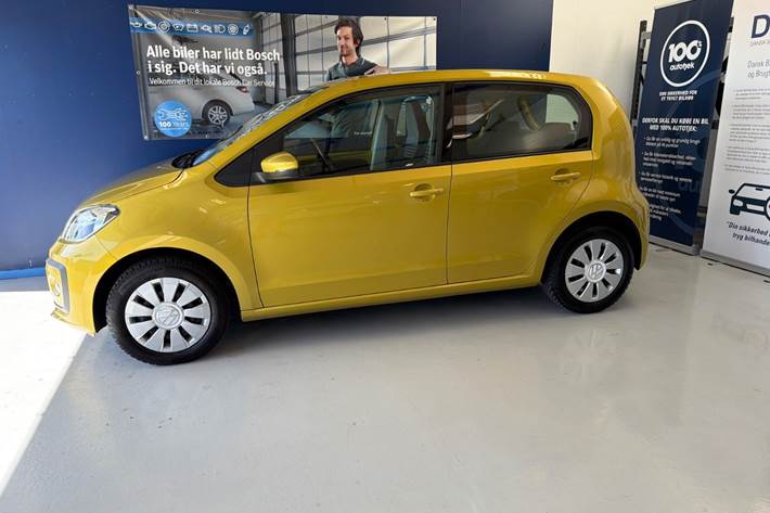 Gul VW UP! fra 2018