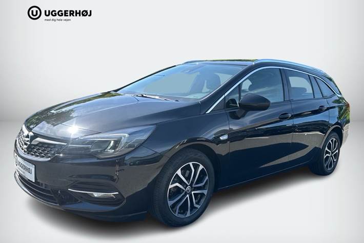Sort Opel Astra fra 2020 set udefra