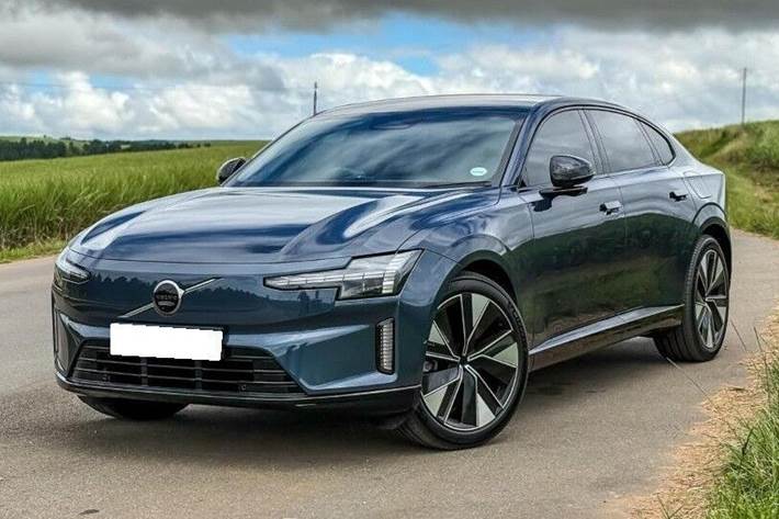 Blå Volvo ES90 fra 2026
