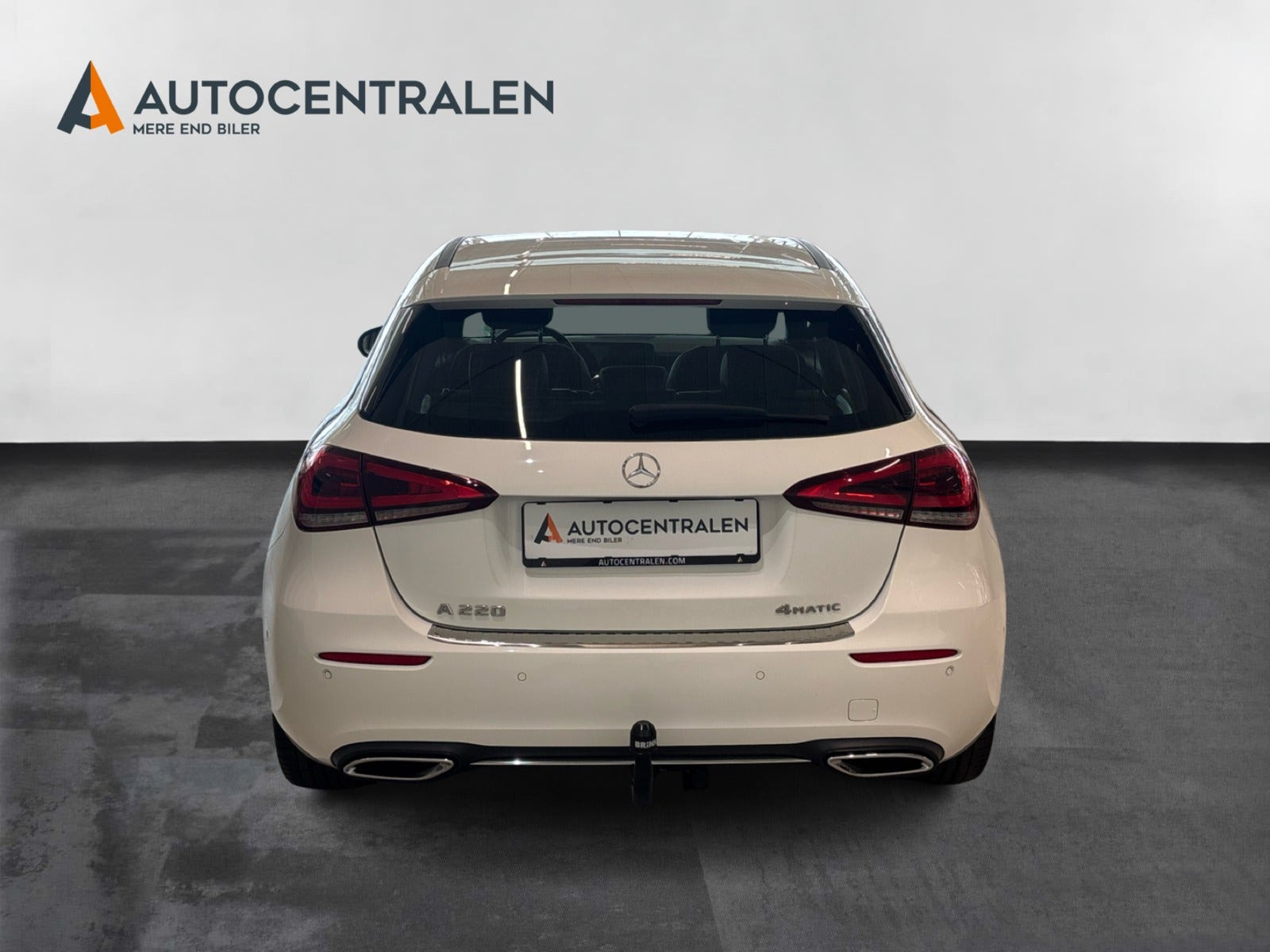 Hvid Mercedes A220 fra 2018 set udefra
