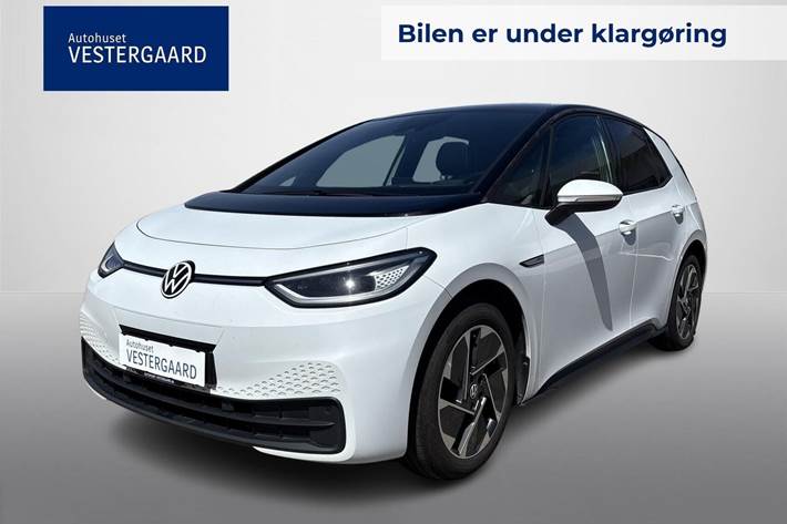 Hvid VW ID.3 fra 2020