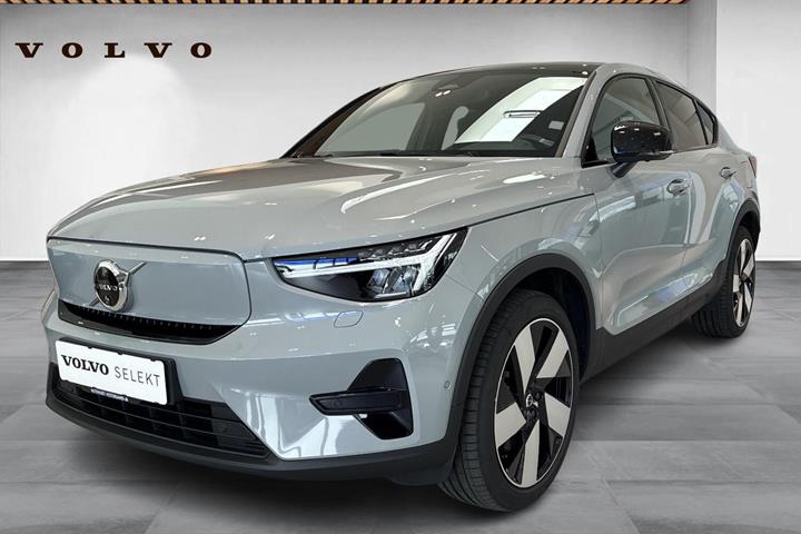 Grå Volvo EC40 fra 2024 set udefra
