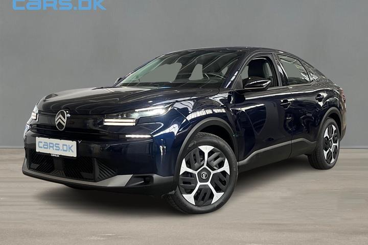 Blå Citroën ë-C4 X fra 2025 set udefra