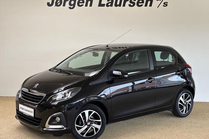 Sort Peugeot 108 fra 2016 set udefra