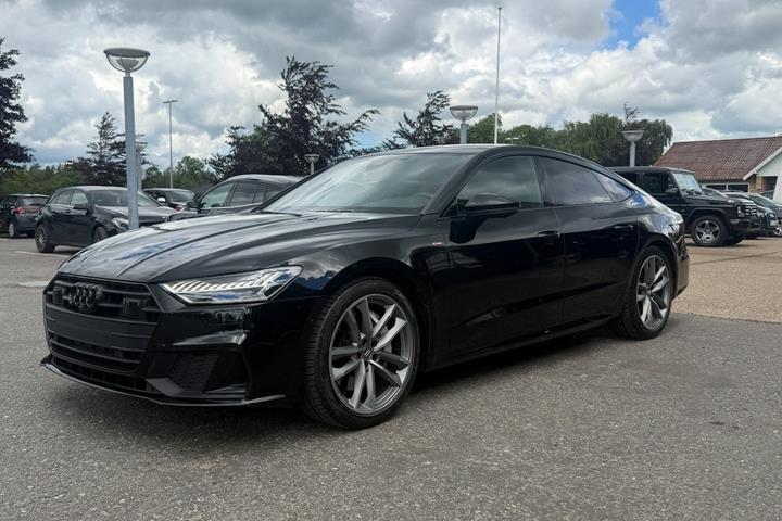 Gul Audi A7 fra 2020