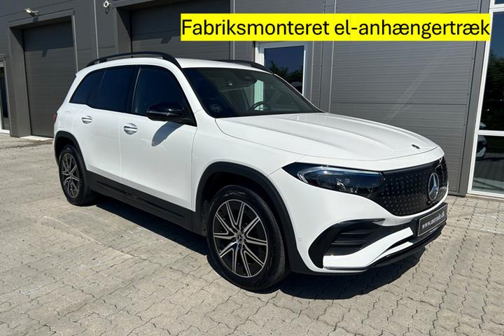 Hvid Mercedes EQB250+ fra 2025 set udefra