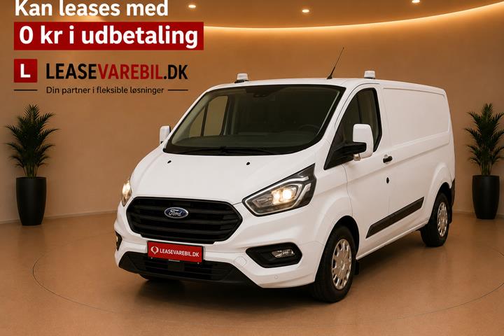 Hvid Ford Transit Custom 300 L2 fra 2021 set udefra