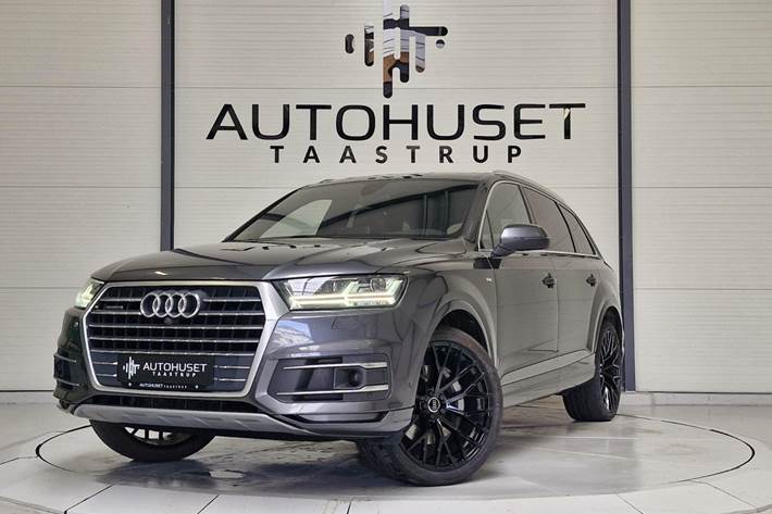 Grå Audi Q7 fra 2016