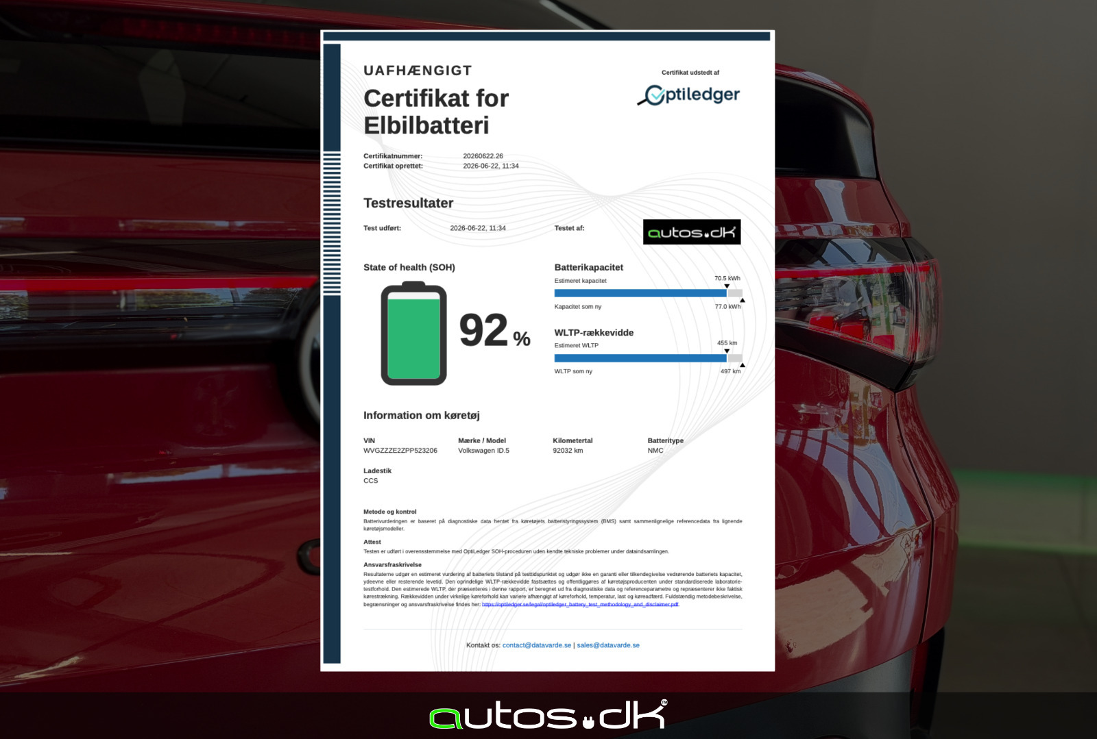 Rød VW ID.5 fra 2023