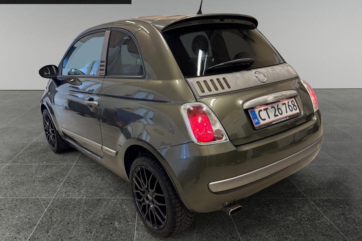 Grøn Fiat 500 fra 2010