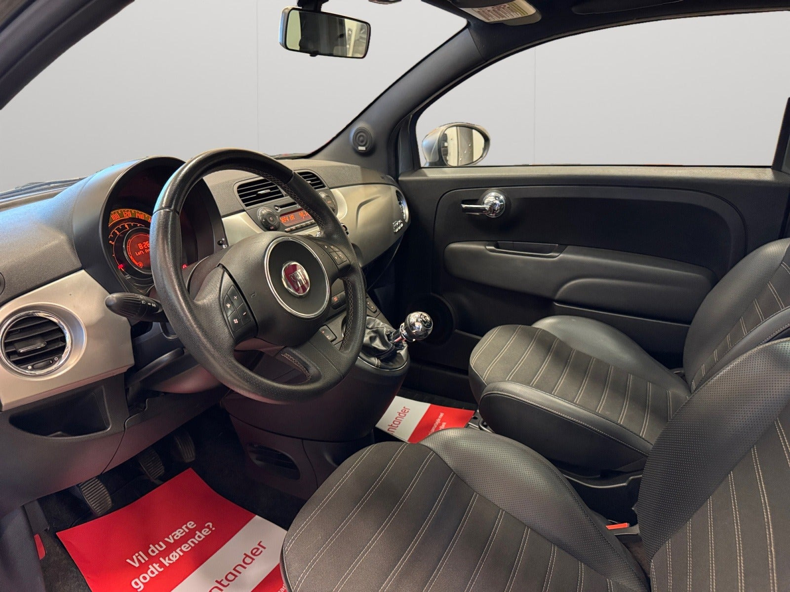 Grøn Fiat 500 fra 2010