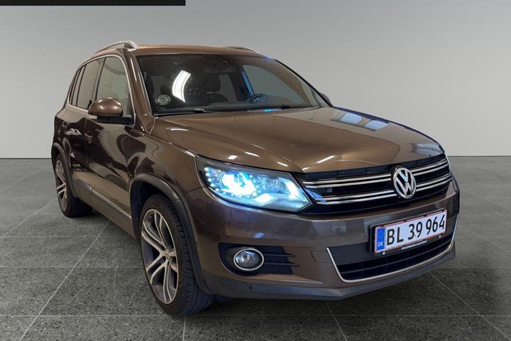 Brun VW Tiguan fra 2013