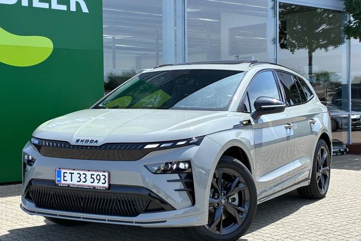Grå Skoda Enyaq fra 2026
