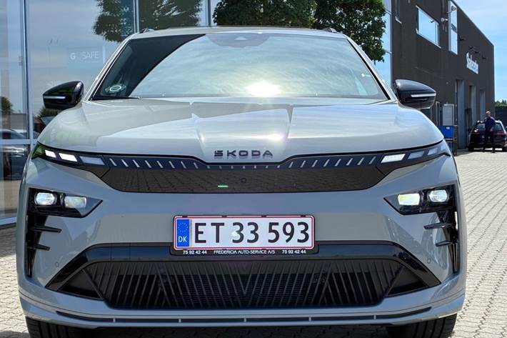 Grå Skoda Enyaq fra 2026