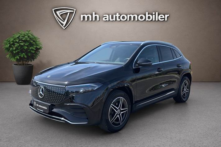 Sort Mercedes EQA250+ fra 2024 set udefra