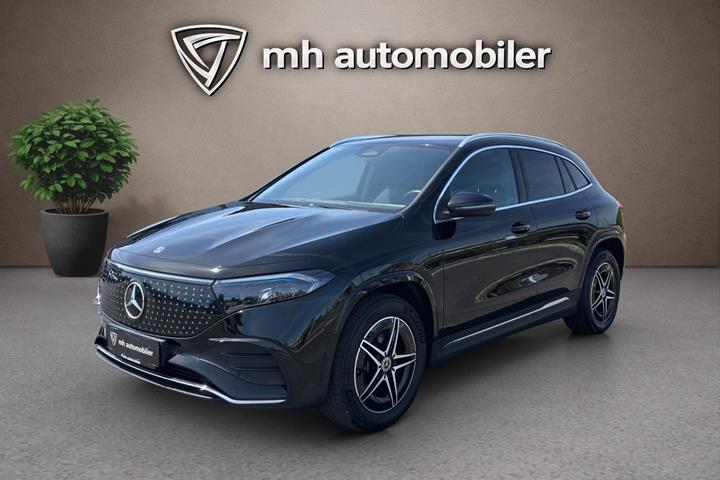 Sort Mercedes EQA250+ fra 2024 set udefra