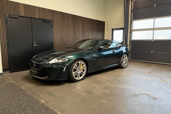 Grøn Jaguar XKR-S fra 2012